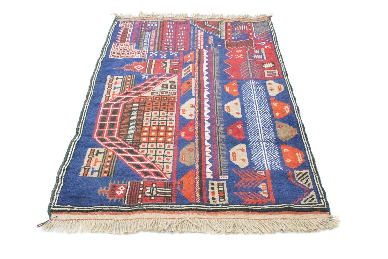 Baluch-tæppe - 150 x 91 cm - flerfarvet