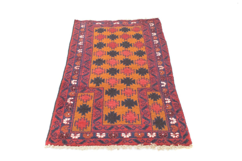 Baluch-tæppe - 126 x 77 cm - orange