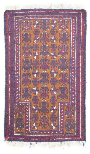 Baluch-tæppe - 138 x 85 cm - orange