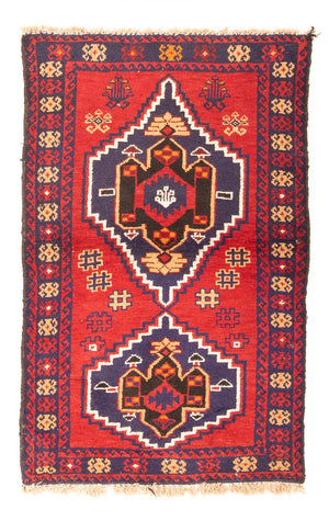 Baluch-tæppe - 130 x 79 cm - rød