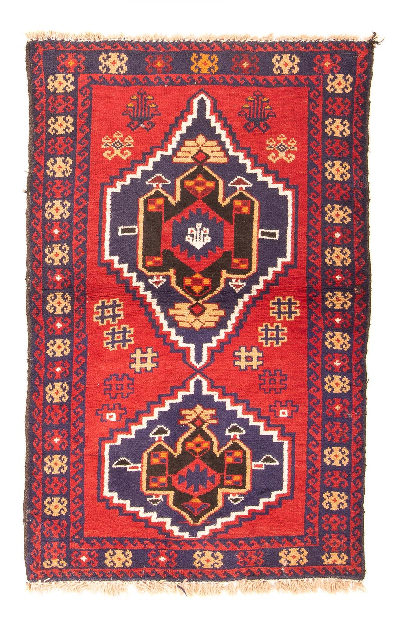 Baluch-tæppe - 130 x 79 cm - rød
