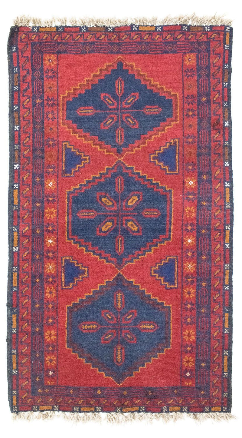 Baluch-tæppe - 131 x 78 cm - rød