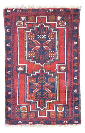Baluch-tæppe - 137 x 80 cm - rød