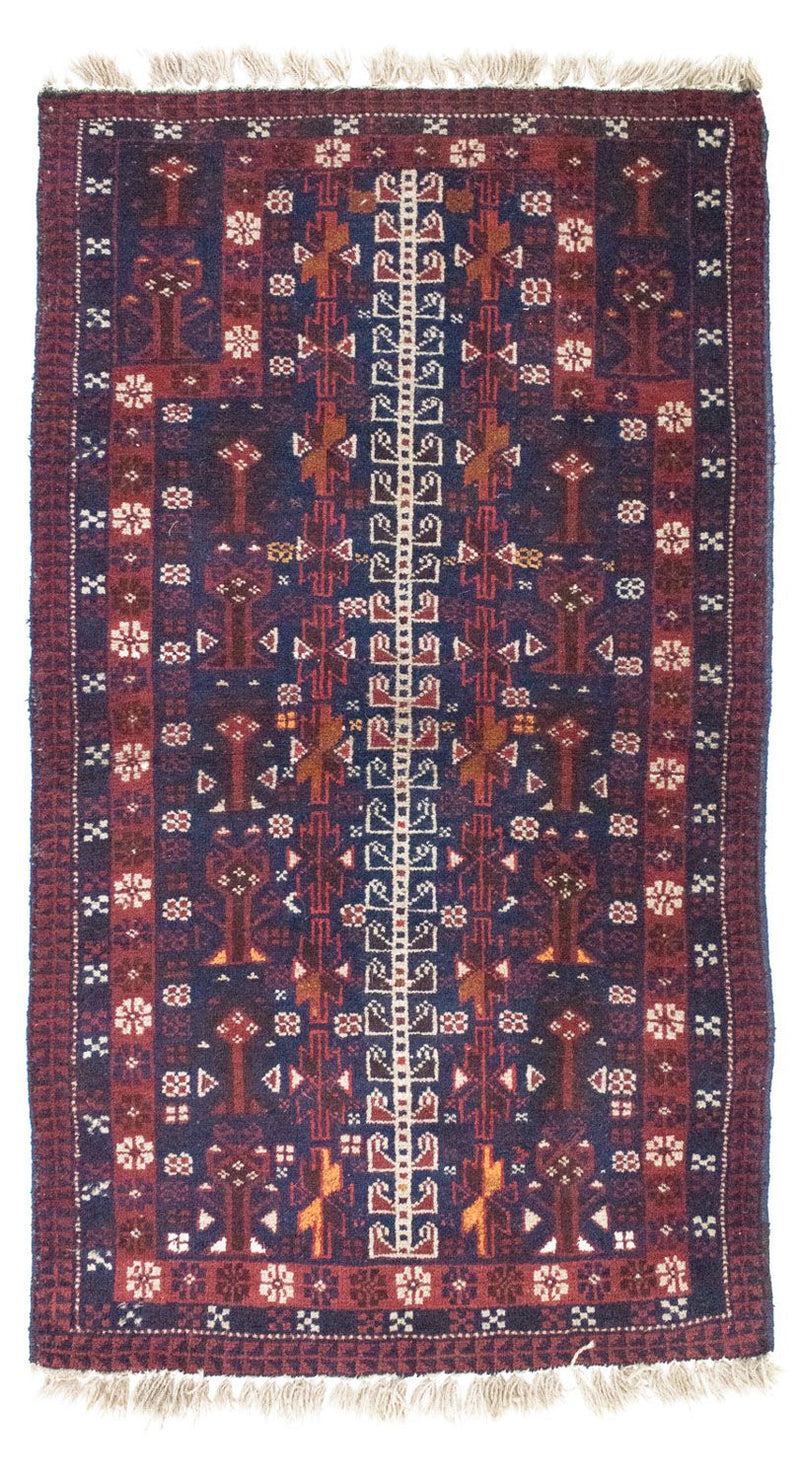 Baluch-tæppe - 140 x 87 cm - blå