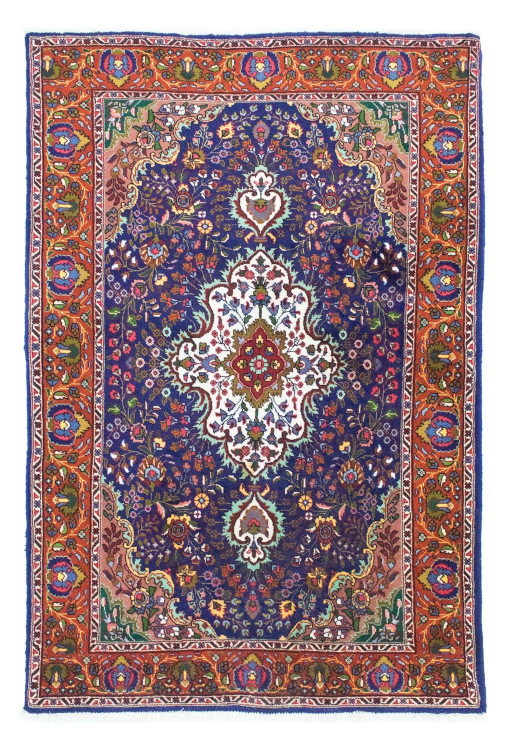 Persisk tæppe - Tabriz - 160 x 105 cm - blå
