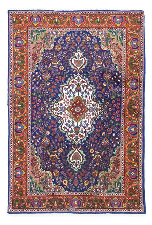Persisk tæppe - Tabriz - 160 x 105 cm - blå