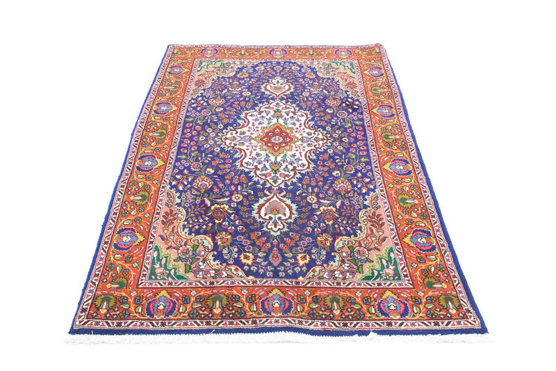 Persisk tæppe - Tabriz - 160 x 105 cm - blå