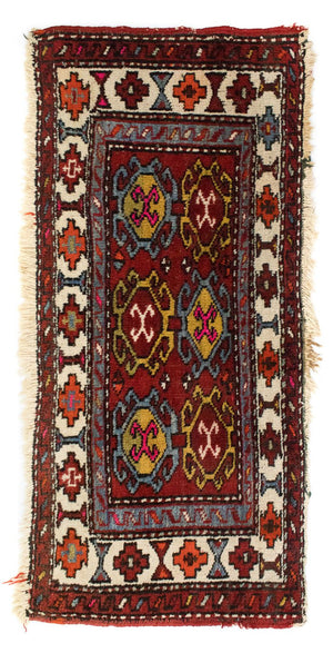 Persisk tæppe - Nomadisk - 106 x 50 cm - rød