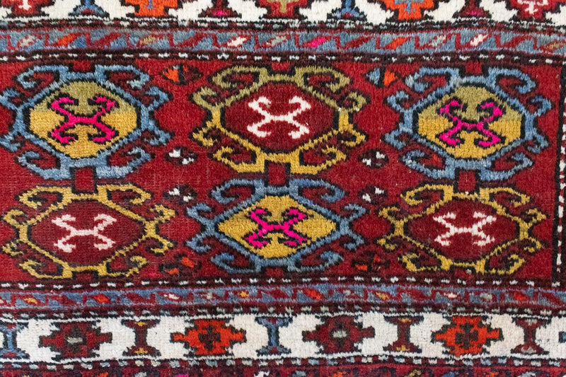 Persisk tæppe - Nomadisk - 106 x 50 cm - rød