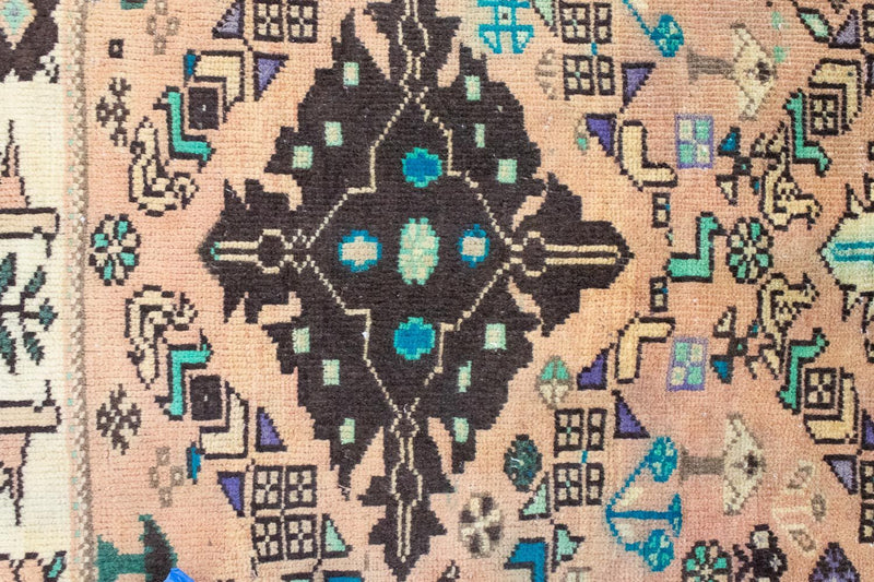 Persisk tæppe - Nomadisk - 160 x 115 cm - lys brun