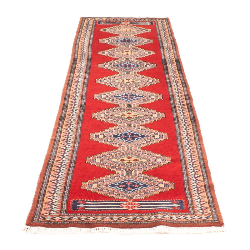 Løber Pakistan Tæppe - 285 x 79 cm - rød