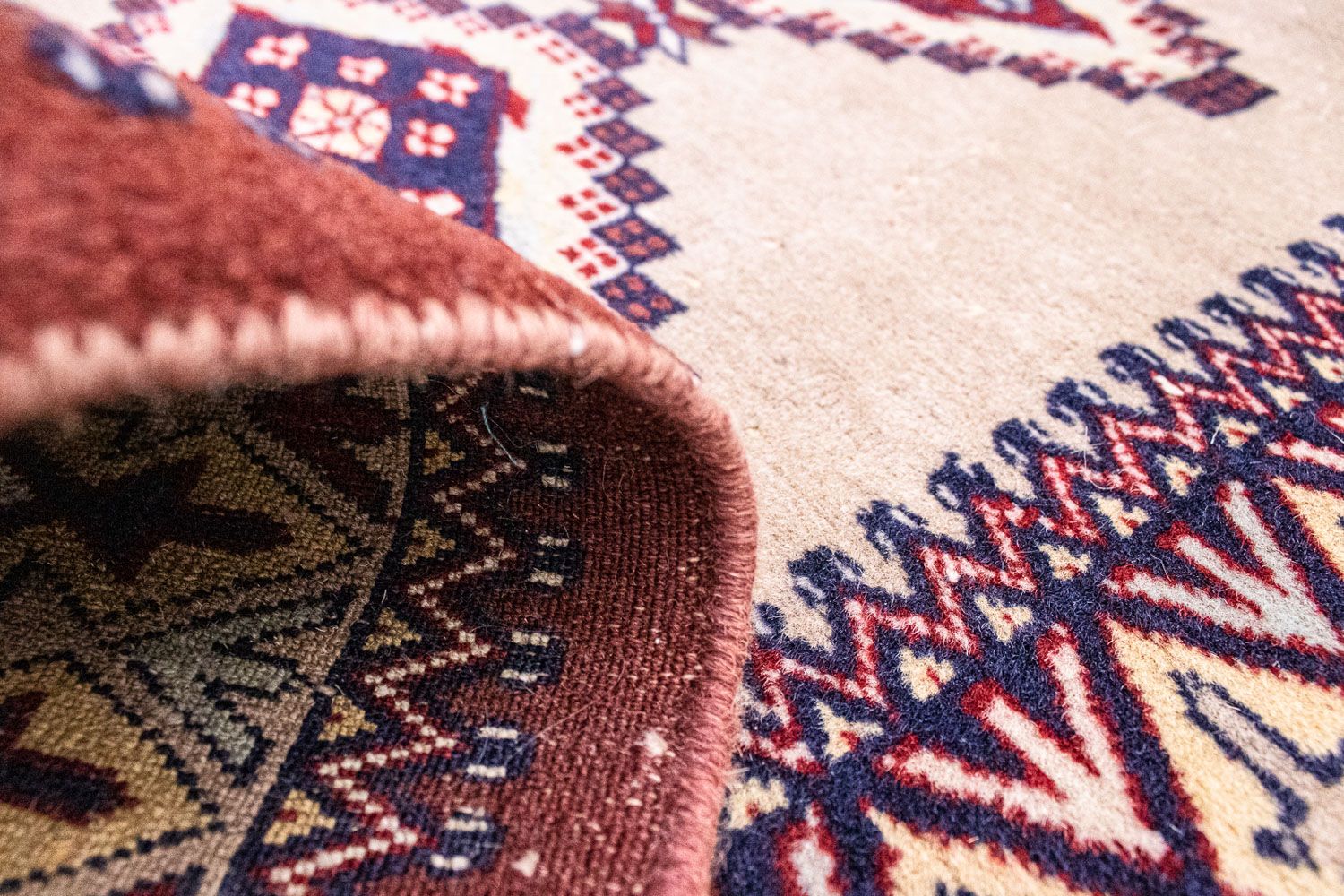 Løber Pakistan Tæppe - 195 x 65 cm - beige