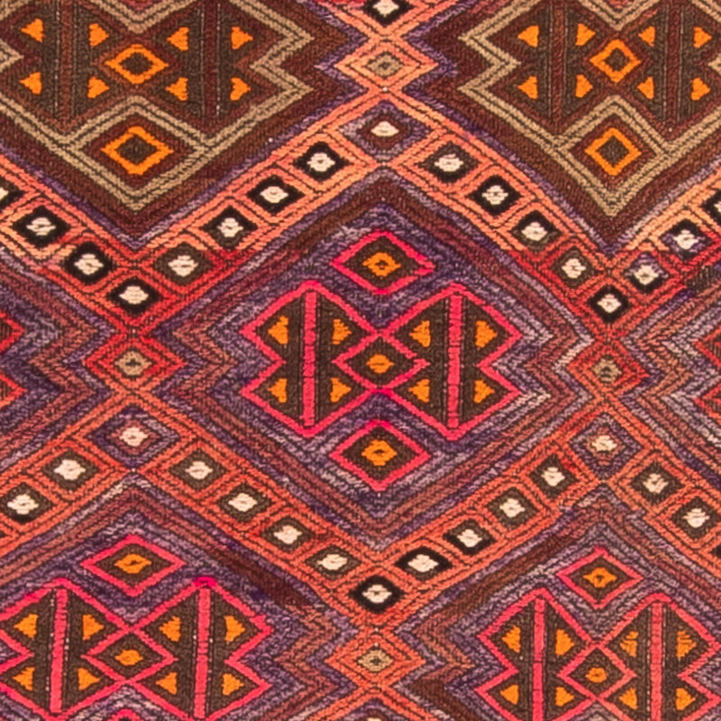 Løber Kelim-tæppe - gammelt - 380 x 70 cm - flerfarvet