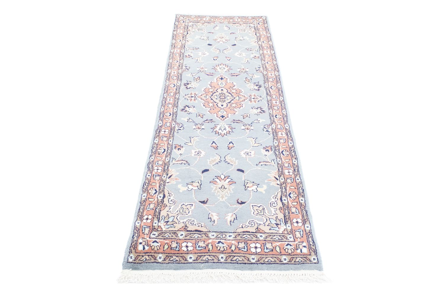 Løber Orientalsk tæppe - 187 x 63 cm - lyseblå