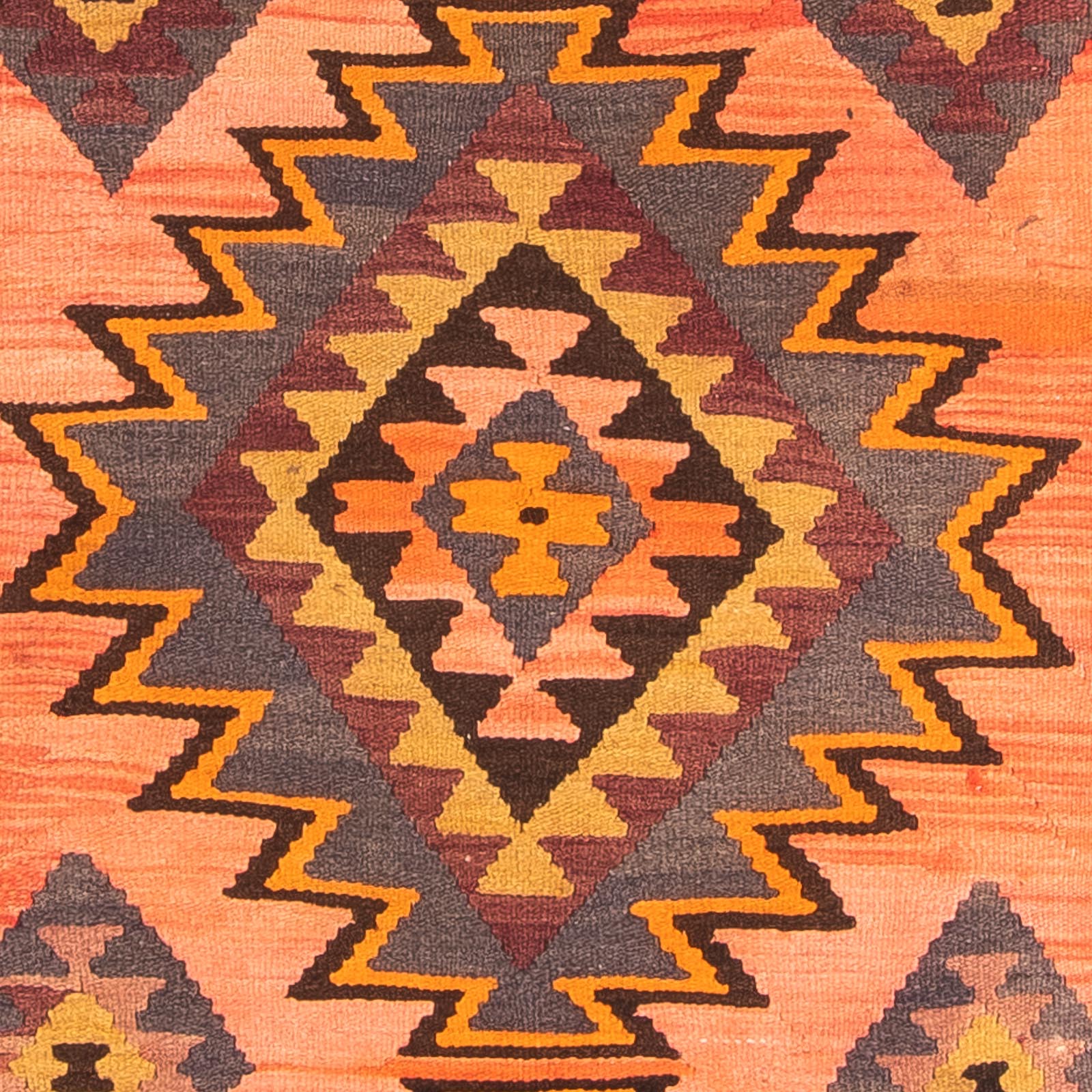 Løber Kelim-tæppe - gammelt - 265 x 140 cm - flerfarvet