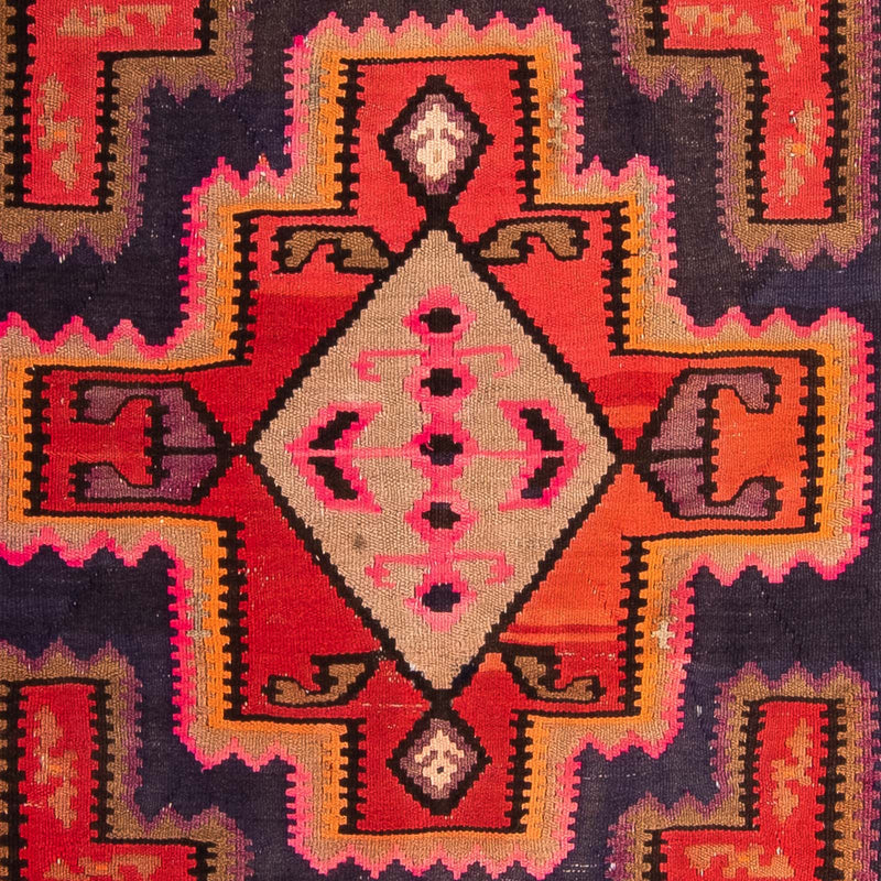 Kelim-tæppe - gammelt - 280 x 162 cm - flerfarvet
