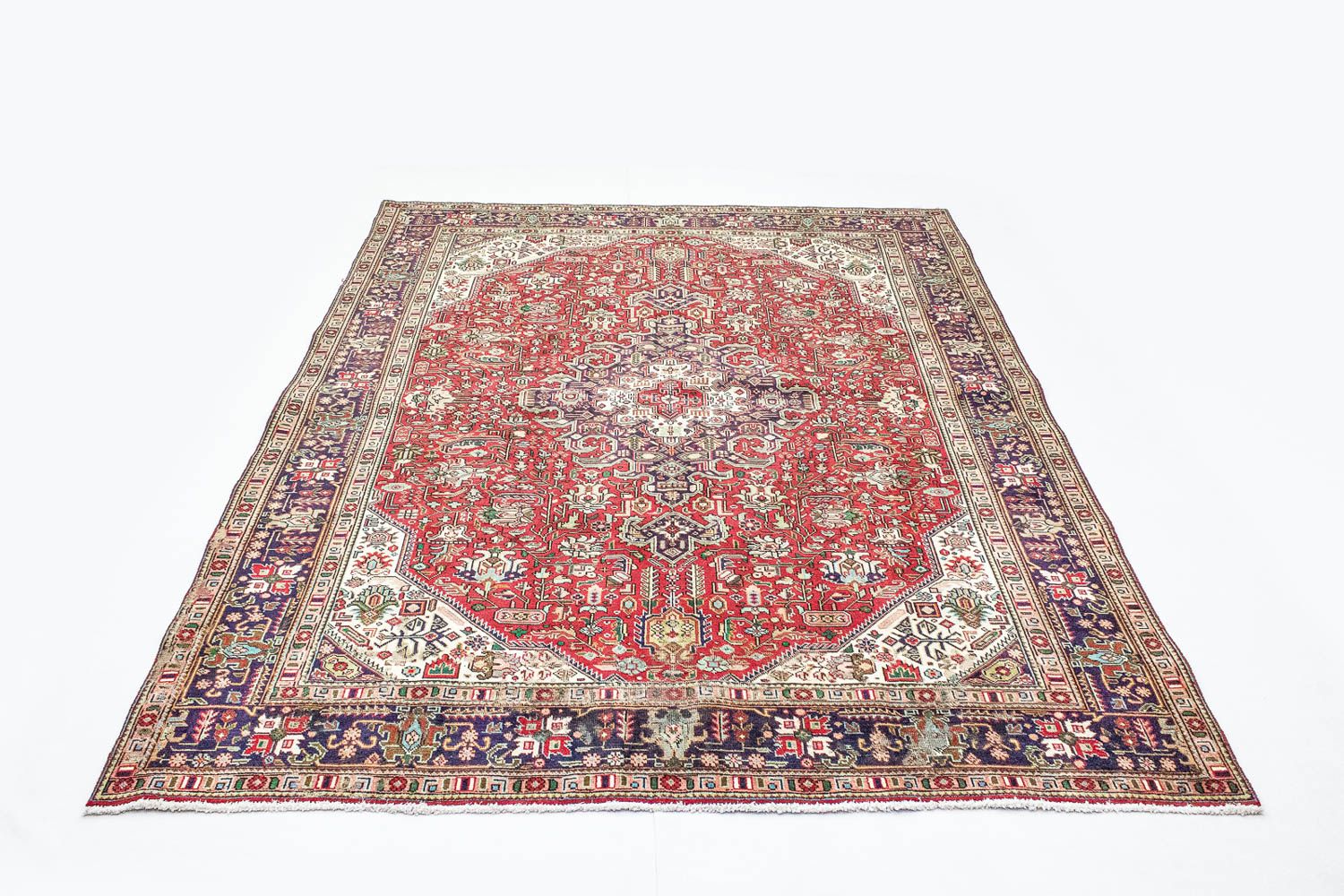 Persisk tæppe - Tabriz - 334 x 242 cm - rød