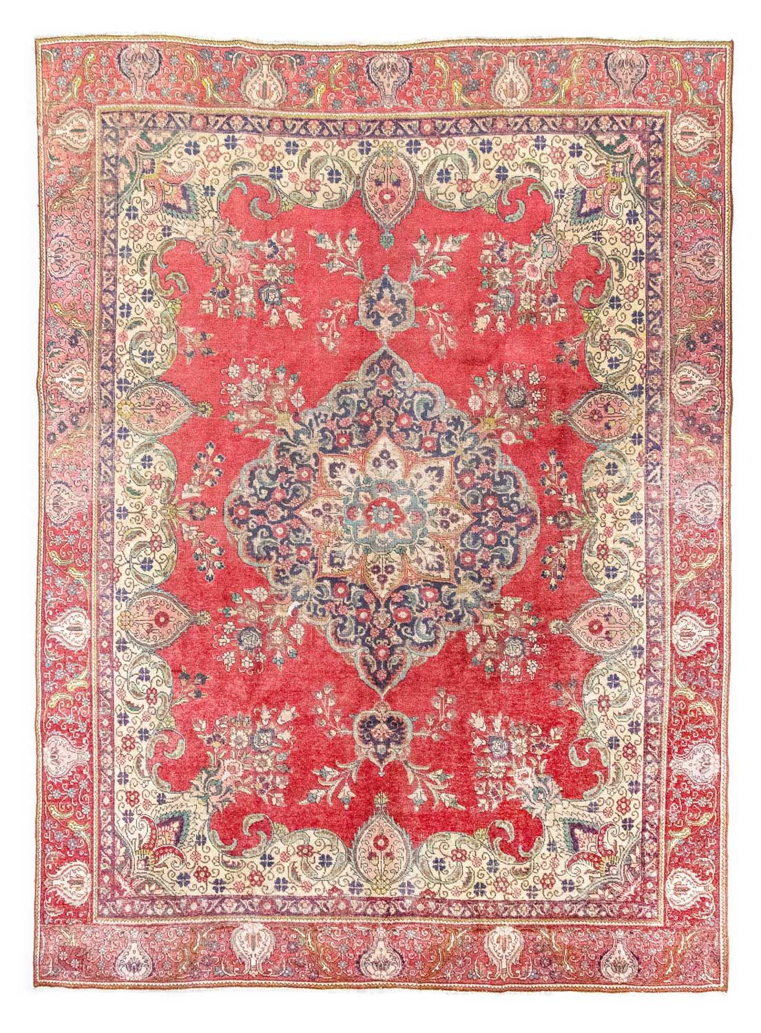 Persisk tæppe - Tabriz - 365 x 278 cm - rød