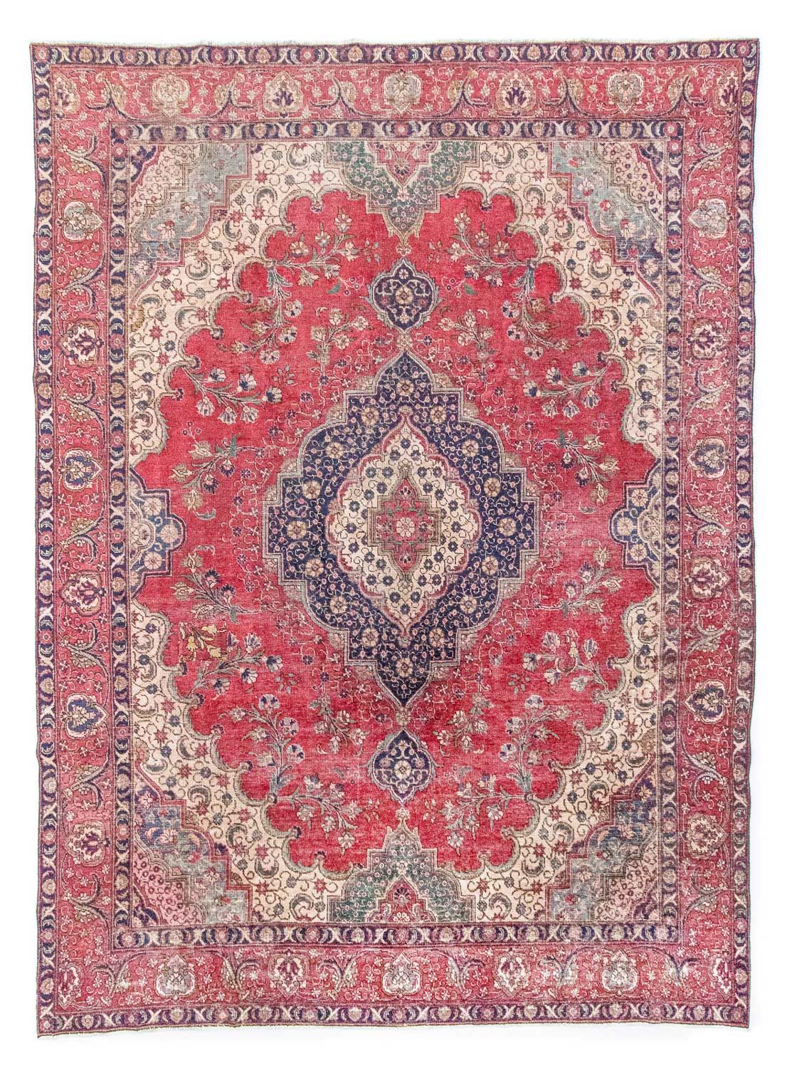 Persisk tæppe - Tabriz - 377 x 281 cm - rød