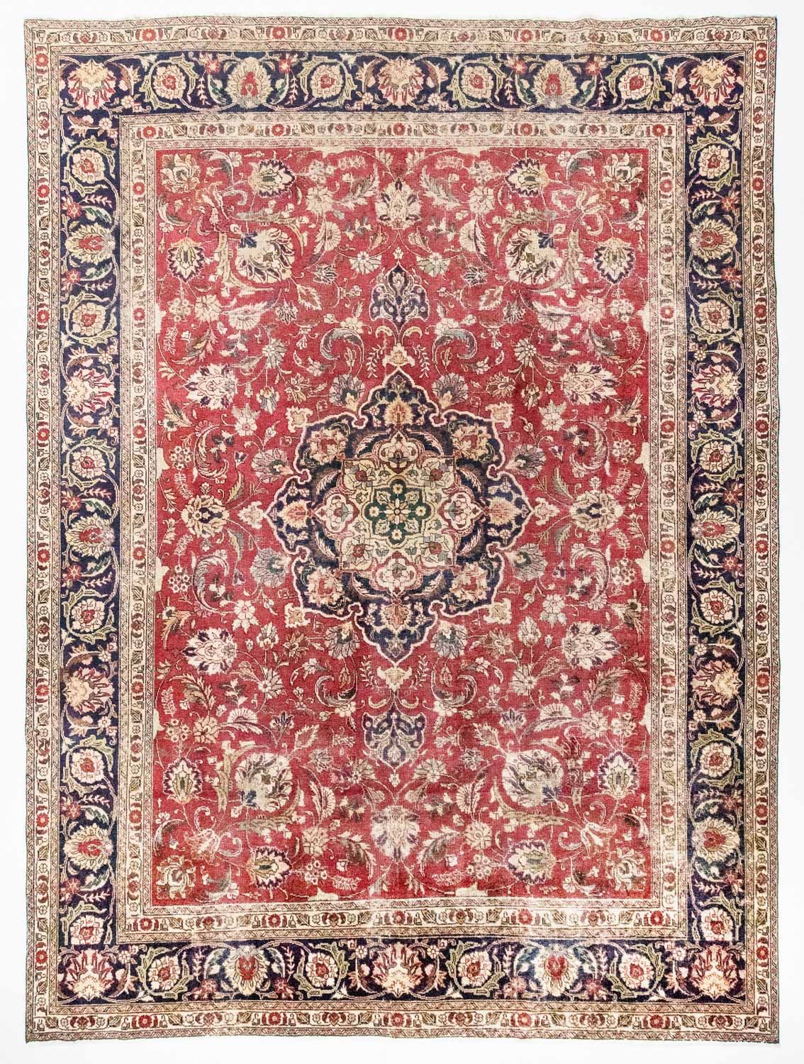 Persisk tæppe - Tabriz - 375 x 285 cm - rød