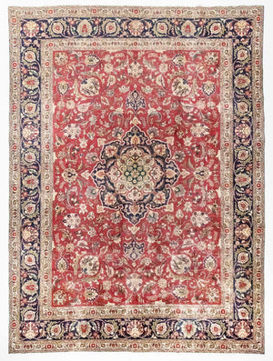Persisk tæppe - Tabriz - 375 x 285 cm - rød