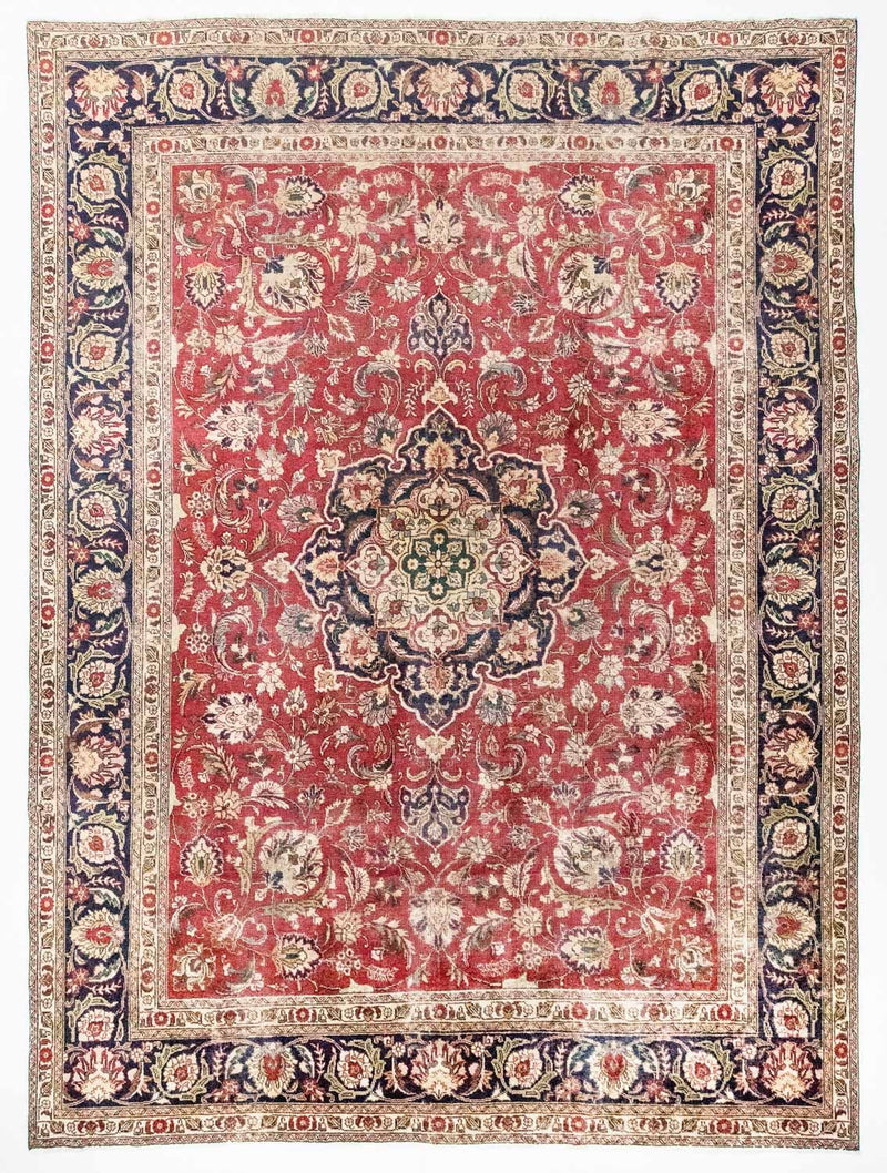 Persisk tæppe - Tabriz - 375 x 285 cm - rød