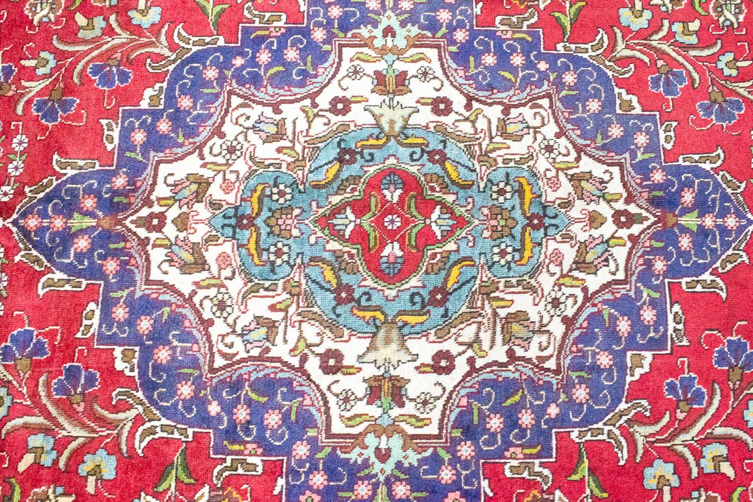 Persisk tæppe - Tabriz - 377 x 277 cm - rød
