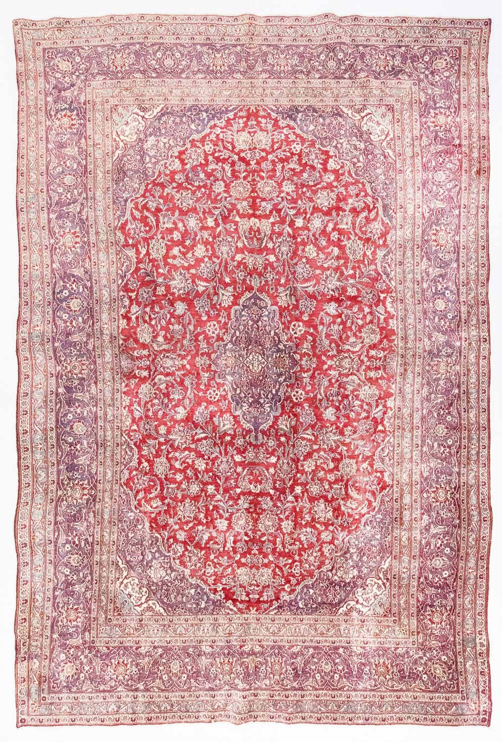 Persisk tæppe - Keshan - 382 x 243 cm - rød