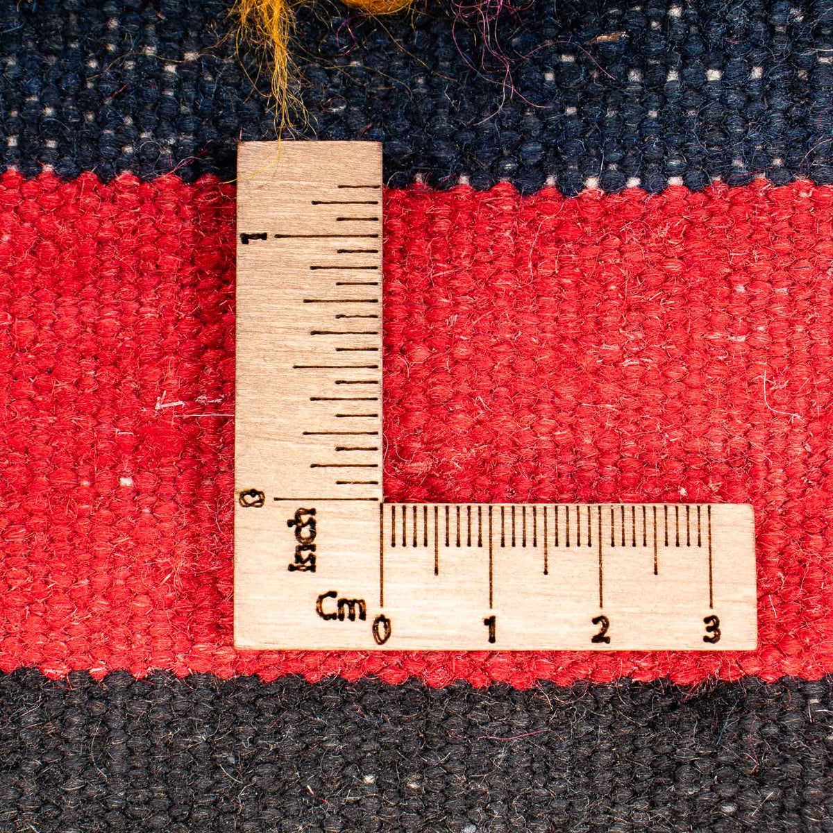 Kelim-tæppe - gammelt - 220 x 155 cm - flerfarvet