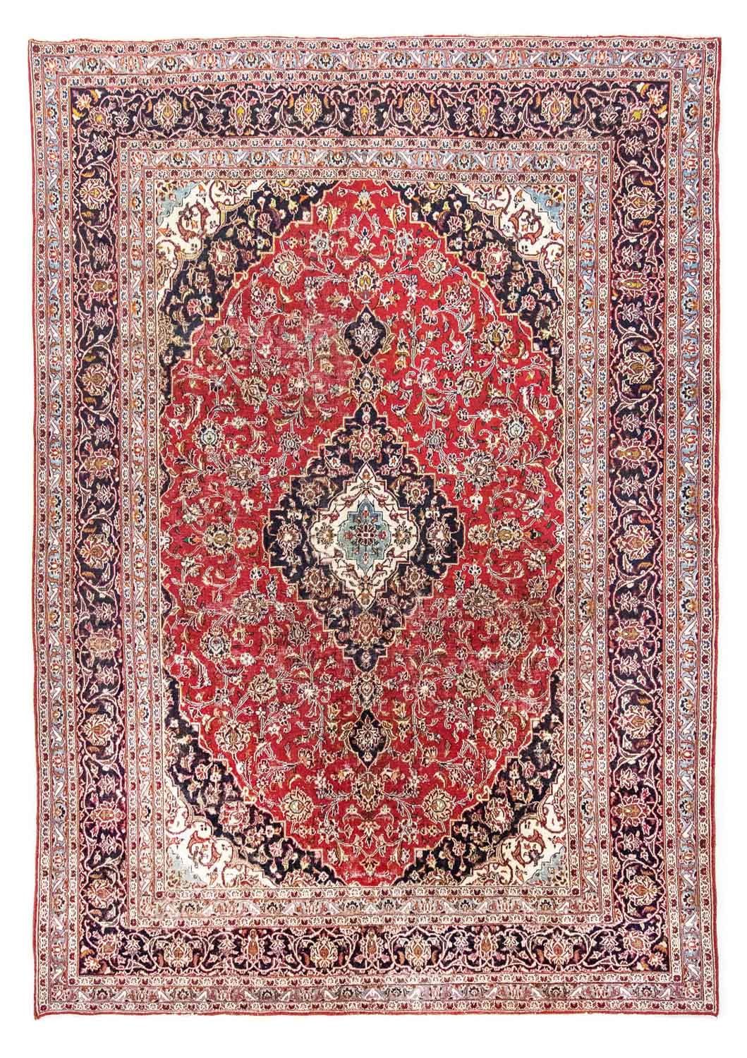 Persisk tæppe - Keshan - 337 x 241 cm - rød