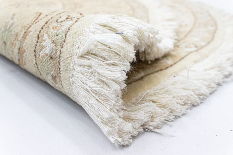 Persisk tæppe - Nain - Royal rundt  - 150 x 150 cm - beige