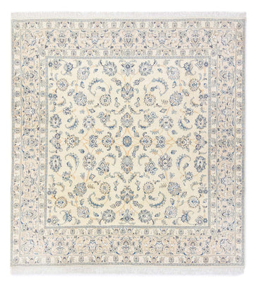 Persisk tæppe - Nain - Royal firkantet  - 210 x 200 cm - beige