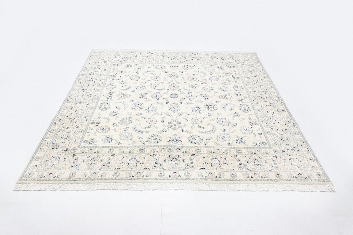 Persisk tæppe - Nain - Royal firkantet  - 210 x 200 cm - beige