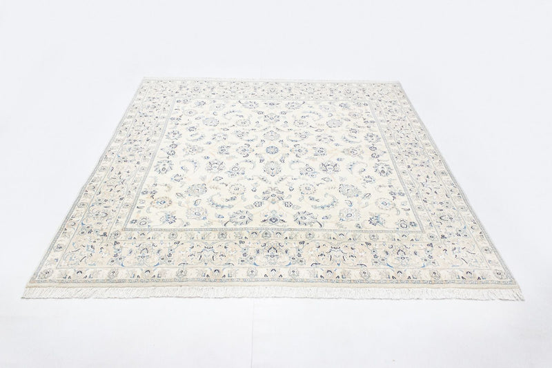 Persisk tæppe - Nain - Royal firkantet  - 210 x 200 cm - beige