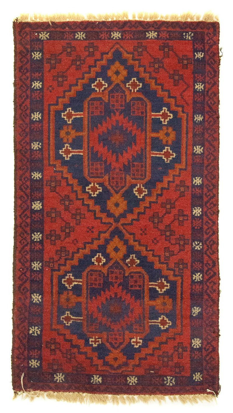 Baluch-tæppe - 127 x 70 cm - rød