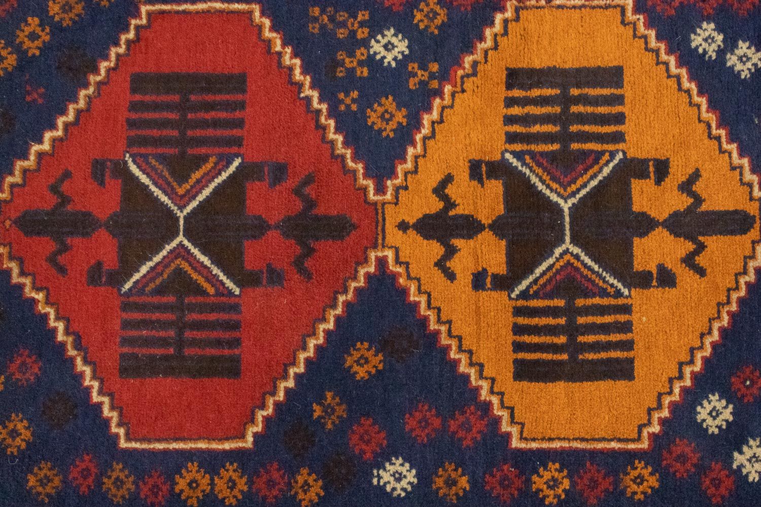 Baluch-tæppe - 145 x 83 cm - blå