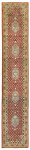 Løber Orientalsk tæppe - 400 x 80 cm - rød