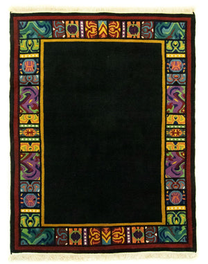 Kina Tæppe - 238 x 178 cm - sort
