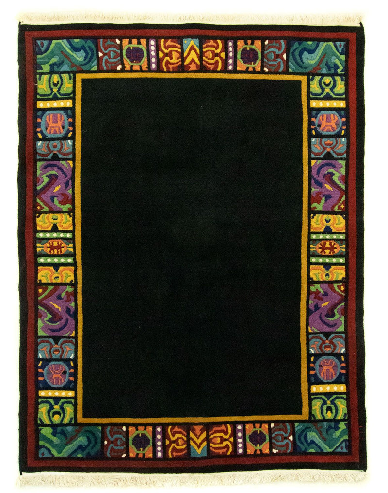 Kina Tæppe - 238 x 178 cm - sort