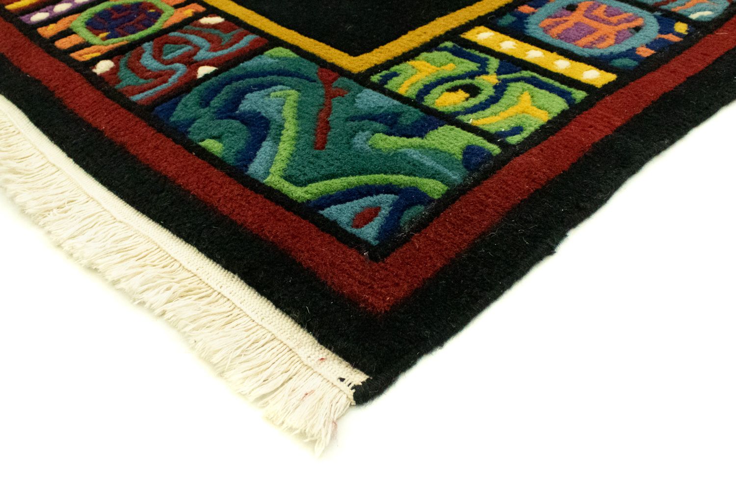 Kina Tæppe - 238 x 178 cm - sort