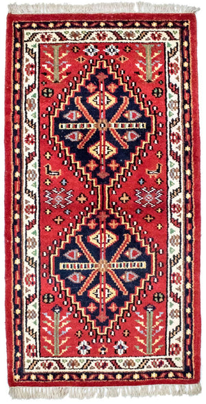 Orientalsk tæppe - 160 x 90 cm - rød