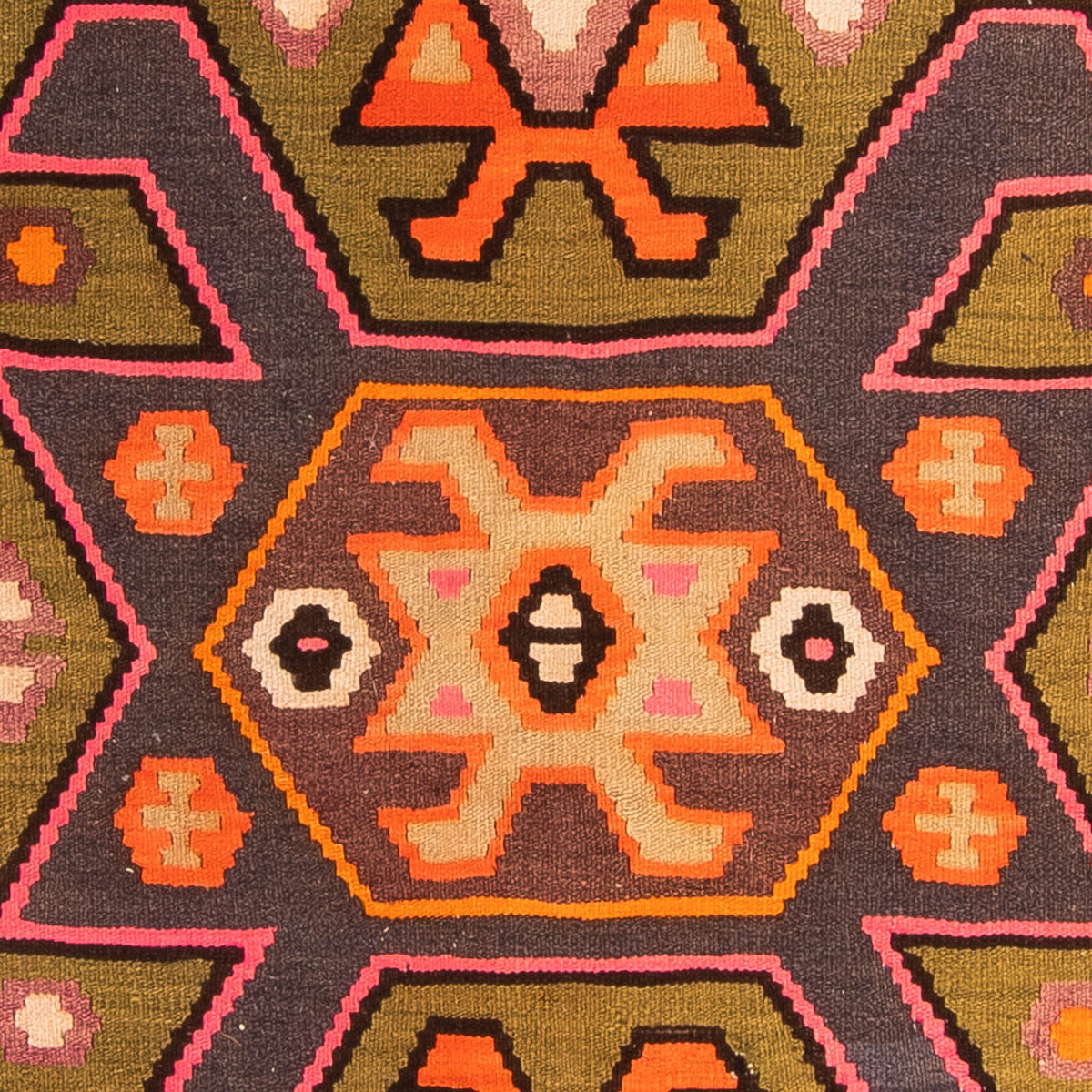 Løber Kelim-tæppe - gammelt - 305 x 145 cm - flerfarvet