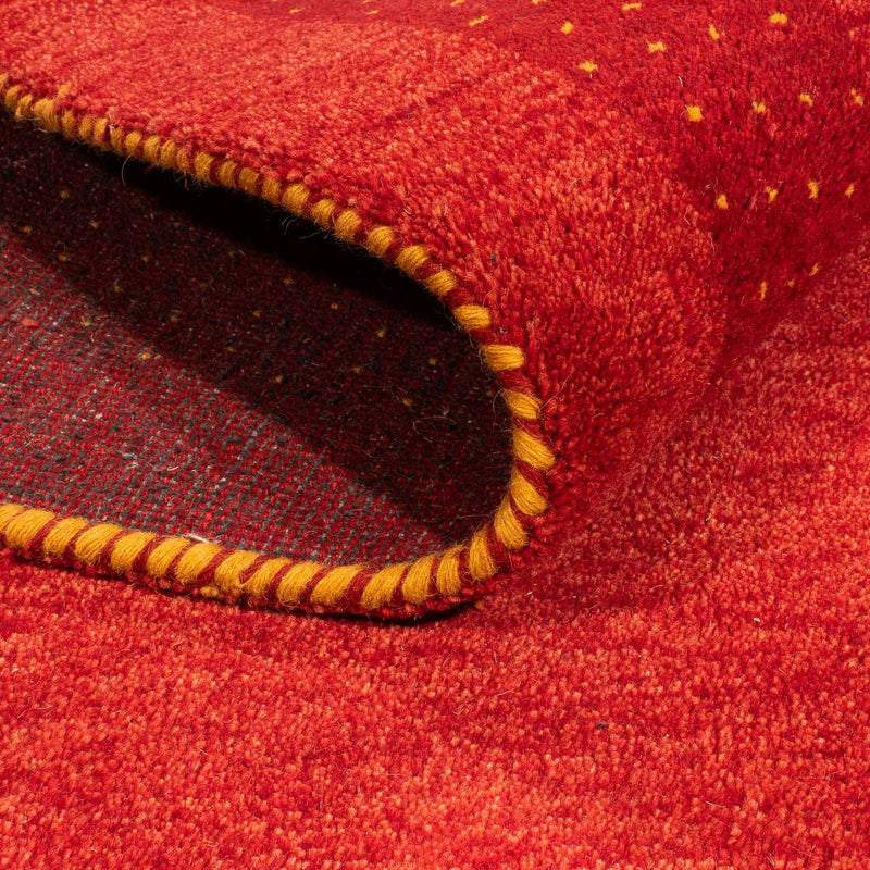 Gabbeh-tæppe - Indus - 245 x 154 cm - mørkerød