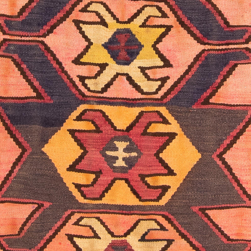 Løber Kelim-tæppe - gammelt - 265 x 140 cm - flerfarvet