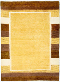 Gabbeh-tæppe - Indus - 239 x 174 cm - guld