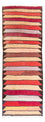 Løber Kelim-tæppe - gammelt - 320 x 150 cm - flerfarvet