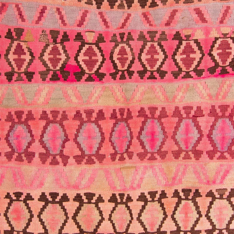 Løber Kelim-tæppe - gammelt - 390 x 178 cm - flerfarvet