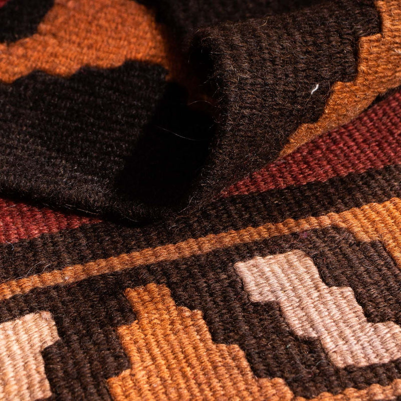 Kelim-tæppe - gammelt - 180 x 140 cm - flerfarvet