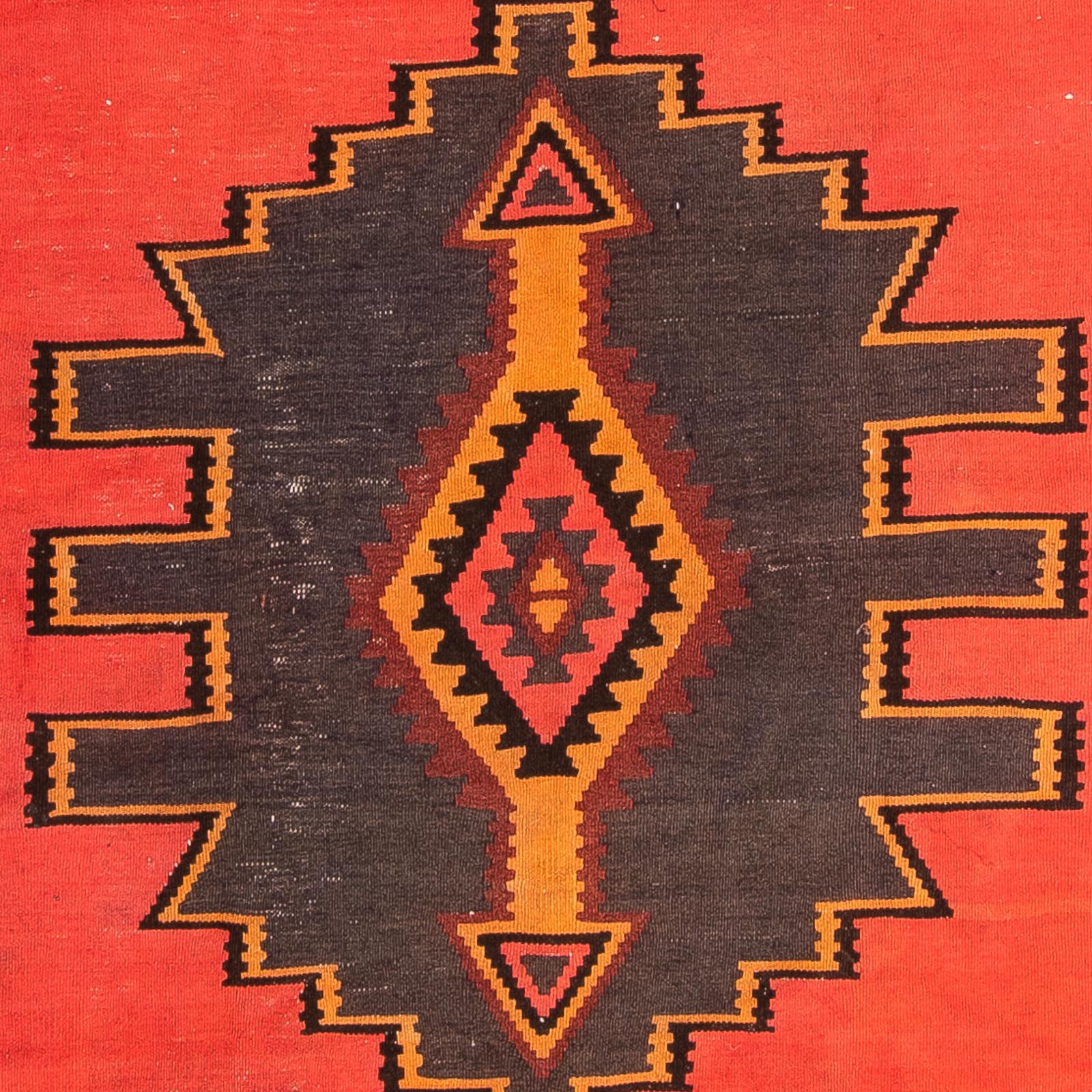 Løber Kelim-tæppe - gammelt - 290 x 150 cm - flerfarvet