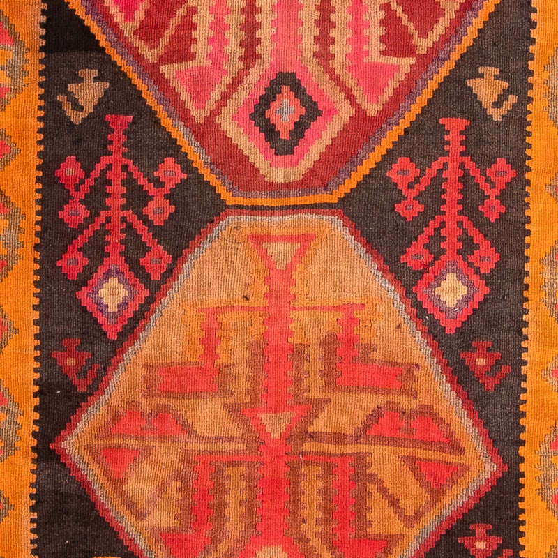 Løber Kelim-tæppe - gammelt - 355 x 142 cm - flerfarvet